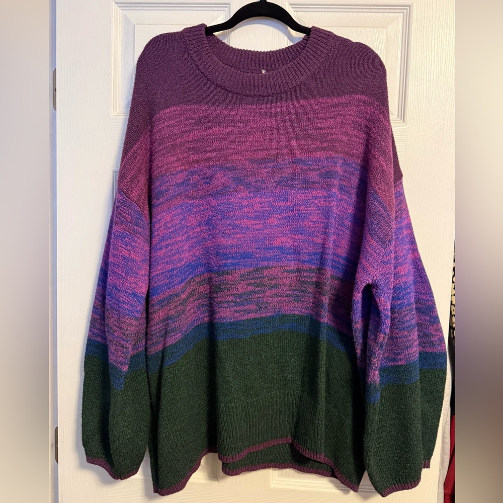 Ava & Viv Multicolor Crew Neck Sweater